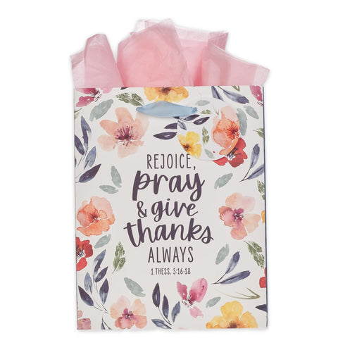 Rejoice Bright Floral Gift Bag GBA466
