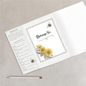 Legacy Bee Humble Bee True gratitude gatefold journal showing presentation page