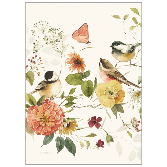 Legacy Nature Floral with Birds gratitude gatefold journal showing cover