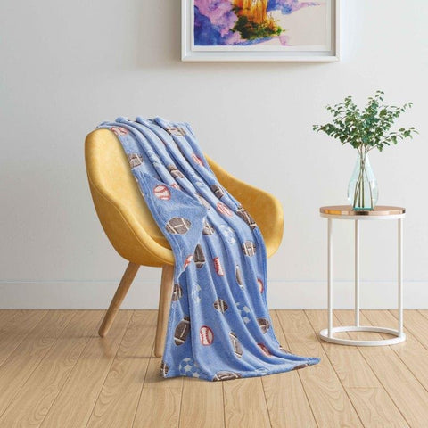 Game Time glow-in-the-dark Hooded Throw on chair