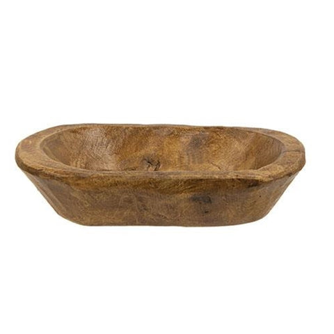 Carved Wood Petite Oval Bowl GSSBB
