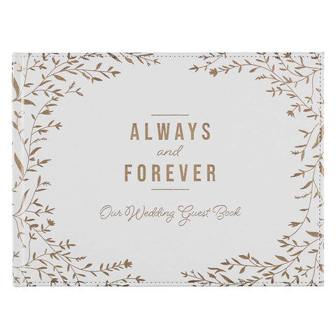Always And Forever Wedding Guest Book GST40
