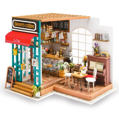 Simon's Coffee DIY Miniature Dollhouse Kit DG109