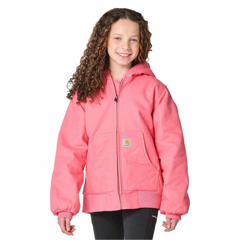 Girls' Canvas Insulated Hooded Active Jac CP9589