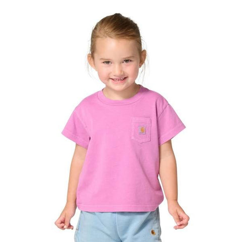 Girls' Re-Engineered Garment Dye Pocket T-Shirt CA7168