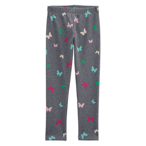 Girls' Cozy Fleece Butterfly Leggings 3R995810