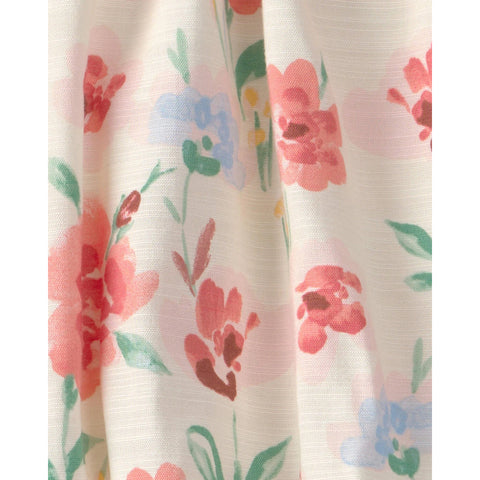 Girls' Floral Skirt - Cream