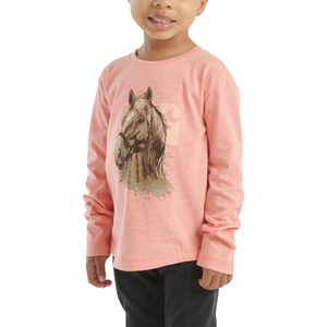 Girls' Long Sleeve horse shirt toddler