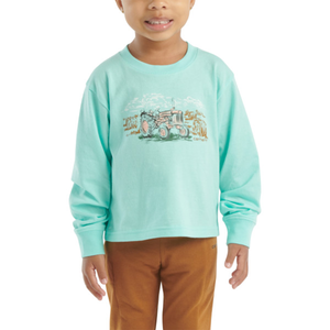 Girls' Long Sleeve Tractor T-Shirt CA7065 Toddler