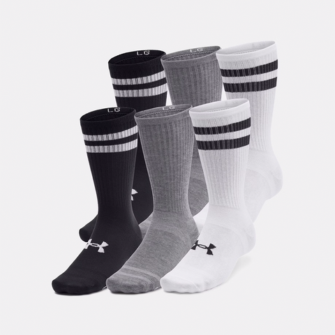 Gray Men's Essential Crew Socks 6-Pack 1387058