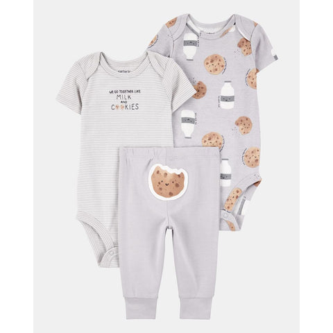 Baby 3-Piece Milk & Cookies Little Character Set 1T122410