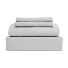 Gray 300 Thread Count 100% Cotton 4-Piece Sheet Set