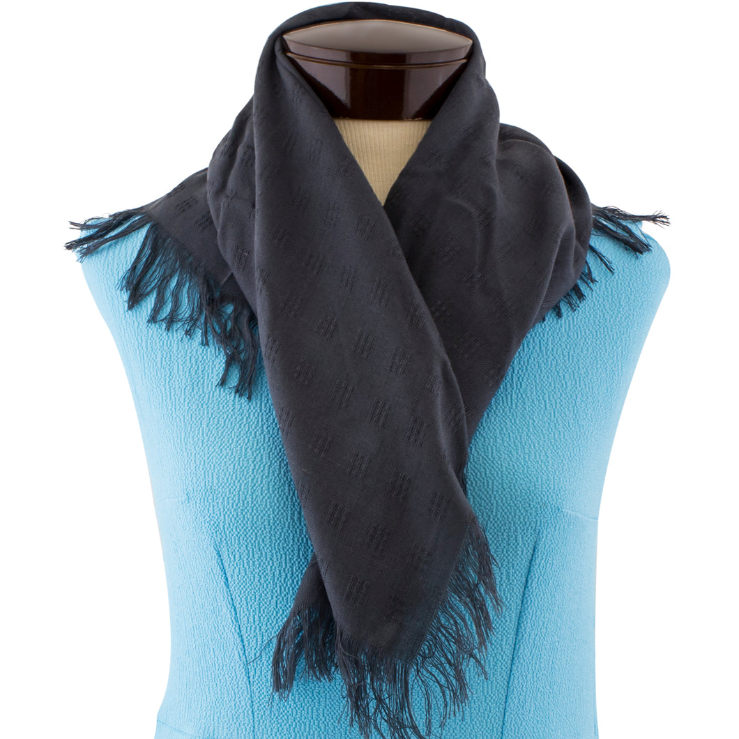 Charcoal Gray scarf.
