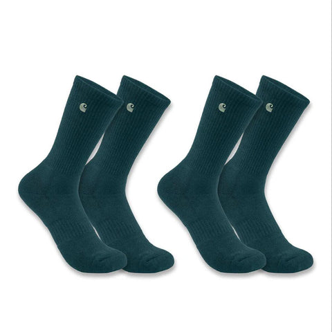Women's Carhartt Force Midweight Crew Sock 2-Pack SC2252