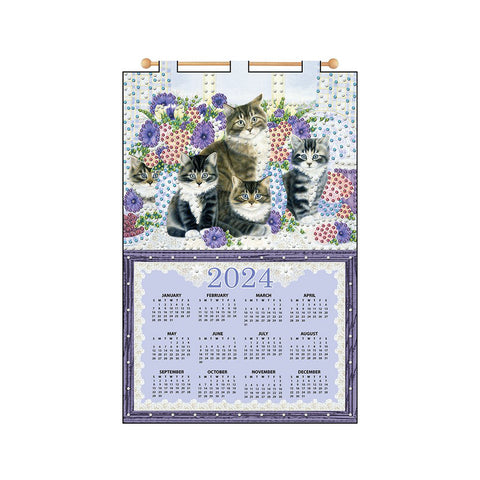 Grey Cats 2024 Sequin Calendar 4704