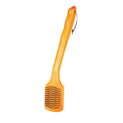 wooden grill brush bottom view