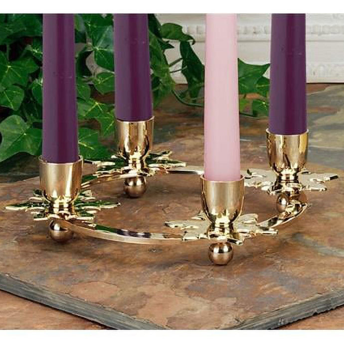 Brass Snowflake Advent Candle Holder H7300