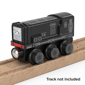 Diesel on wooden track (not included)