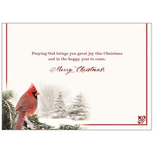 Winter Cardinal Christmas Card Inside