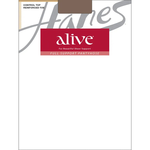 Alive Full Support Pantyhose with Control Top and Reinforced Toe Q00810