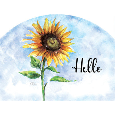 Spring & Summer Outdoor Decor Plaque Happy Sunflower