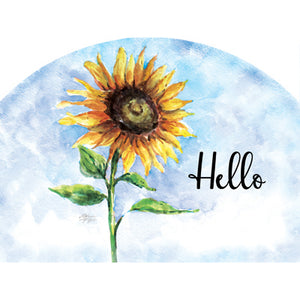 Spring & Summer Outdoor Decor Plaque Happy Sunflower