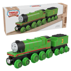 Henry toy train and packaging