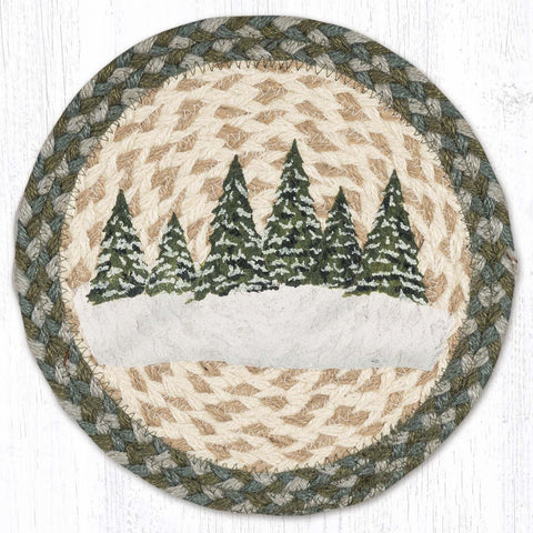 Holiday Village Trees trivet