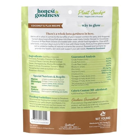 Plant Snacks Coconut & Flax Way to Glow Crunchy Dog Treats 8 oz
