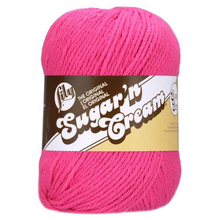 Hot Pink Sugar 'N Cream Yarn Solids 4 oz 102018