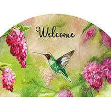 Spring & Summer Outdoor Plaque Hummingbird Pink