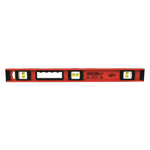 I-Beam Level, 3 Vials, 24 in. L