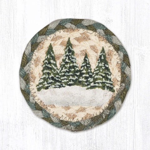 Holiday Village Trees coaster