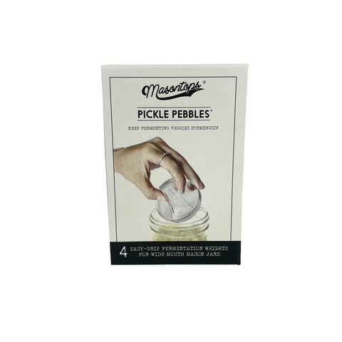 Pickle Pebbles Plus Fermentation Weights for Mason Jars 4-pack PPP4