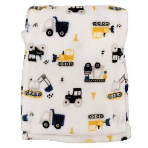 Vehicles Plush Baby Blanket