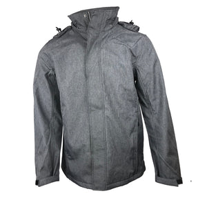Landway men's Uptown soft shell jacket LC-98 in dark ash gray