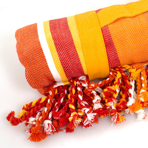 Tropical Fringed Beach Blanket