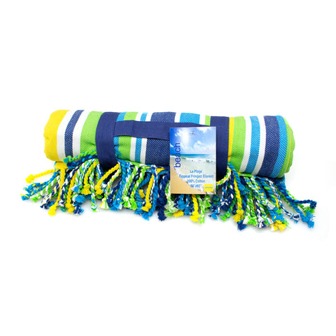 Tropical Fringed Beach Blanket