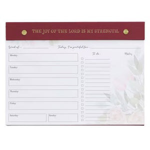 Joy of the Lord Undated Weekly Desktop Planner CALS193