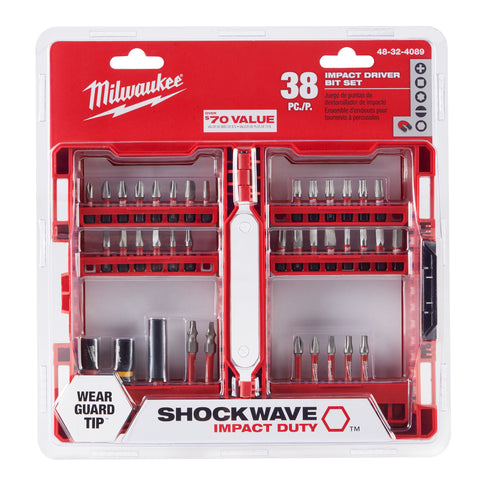 Impact Driver Bit Set Alloy Steel 38 Pc