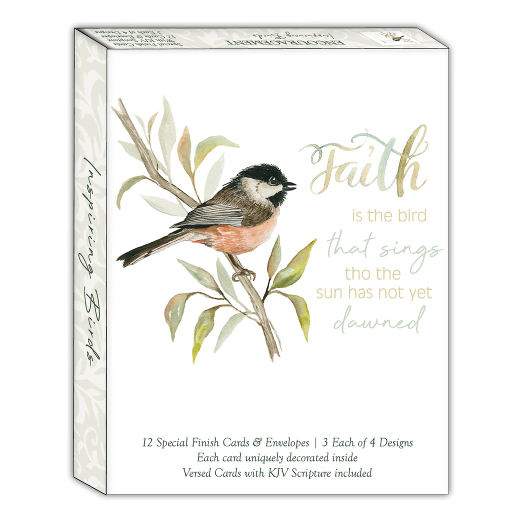 Inspiring Birds 12 Boxed Encouragement Cards SBSFEG22610 A