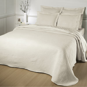 Ivory bedspread