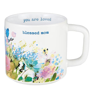 Personalized Watercolor Mom Blessed With Boys Mug Mom of 