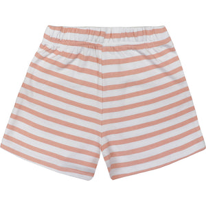 Pair of Pink and White Striped Shorts