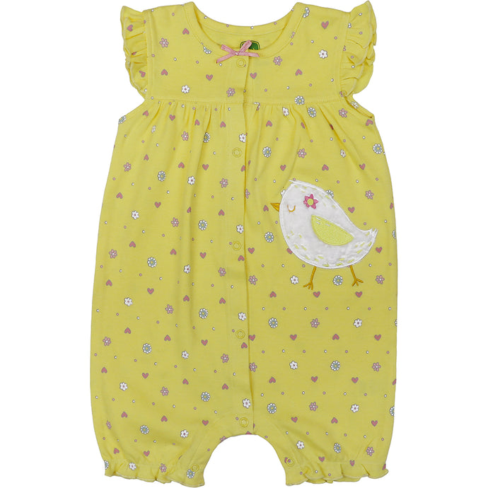 Baby Girls' Short-Sleeve Chick Romper J1R624YN