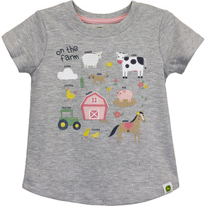Toddler Girls' Short-Sleeve On the Farm Tee J1T629HT