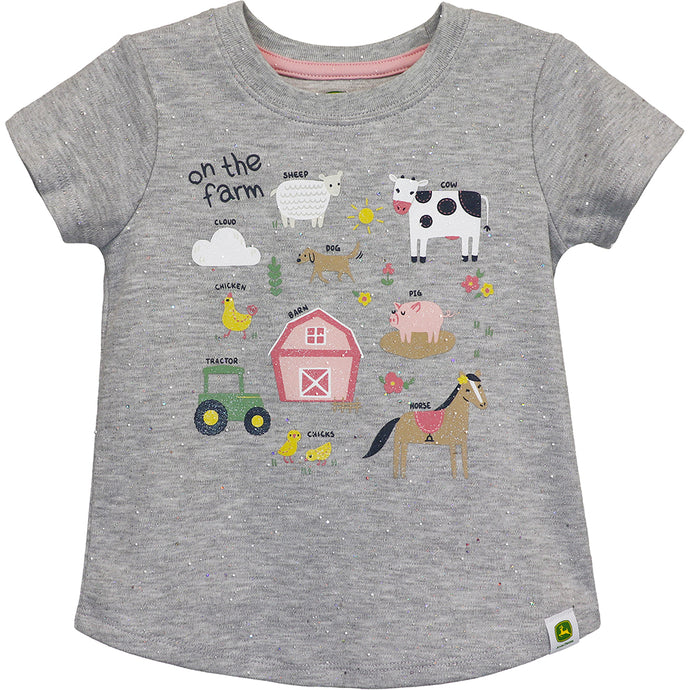 Toddler Girls' Short-Sleeve On the Farm Tee J1T629HT