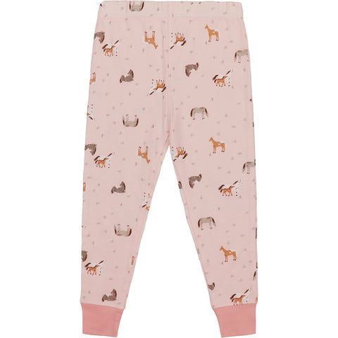 bottom, Girls' Horse Pasture Long-Sleeve Pajama Set J2S655