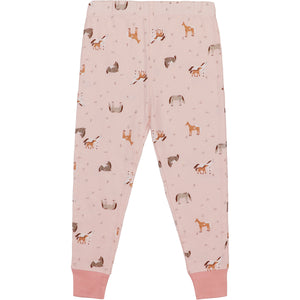 bottom, Girls' Horse Pasture Long-Sleeve Pajama Set J2S655