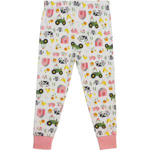 bottom, Toddler Girls' Farm Elements Long-Sleeve Pajama Set J2S656